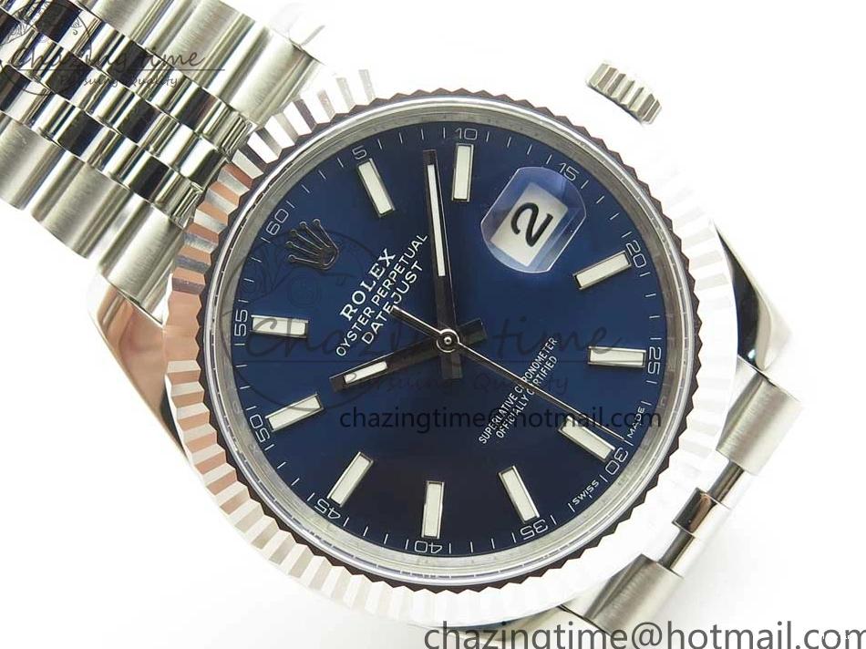 MiroTime 0517 DateJust 41 126334 ARF 1:1 Best Edition 904L Steel Blue Dial on Jubilee Bracelet A WaterResistant 3254